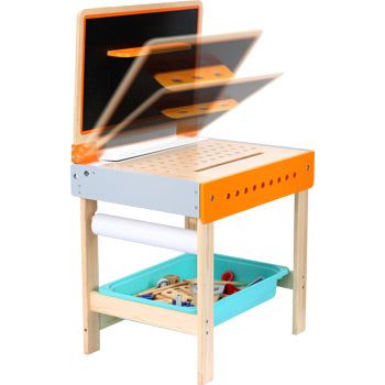 small foot Werkbank mit Maltisch ab 3 Jahren - Spielzeug - Sonderposten