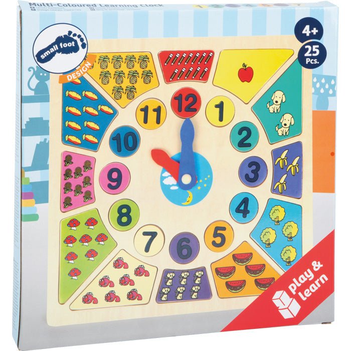 Lernuhr Kinderspielzeug Uhr mit Puzzle Kinderuhr small foot - Spielzeug - Sonderposten