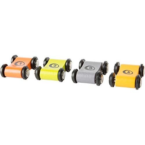 small foot 10602 Rennbahn mit Parkdeck, aus Holz, Vier Etagen, inkl. 4 Autos, ab 18 Monaten - Spielzeug - Sonderposten