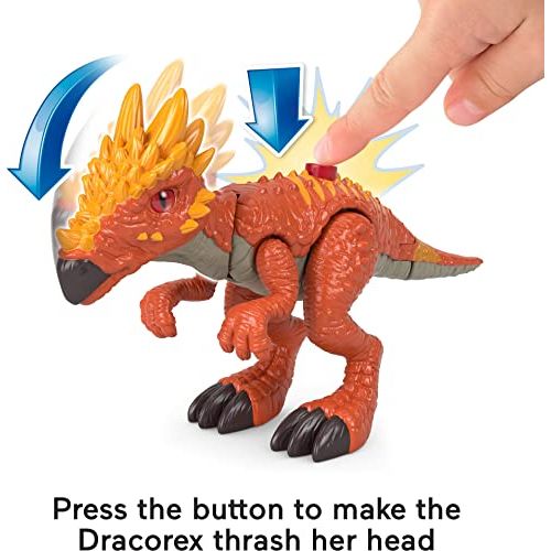 Fisher - Price Imaginext HCR94 - Jurassic World Neue Abenteuer Dino Abenteuerset, Fahrzeugset mit 3 Dinosaurier - Figuren, Dinosaurier Spielzeug für Kinder ab 3 Jahren - Spielzeug - Sonderposten