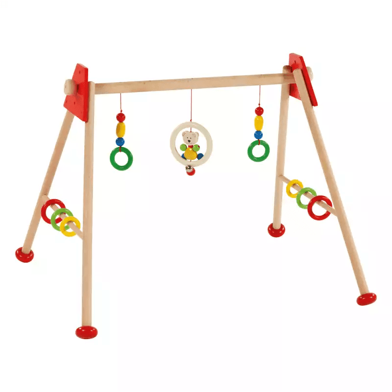 Heimess 763770 Baby - Fit Greif - und Spieltrainer "Bär" Spieltrapez Holz - Spielzeug - Sonderposten