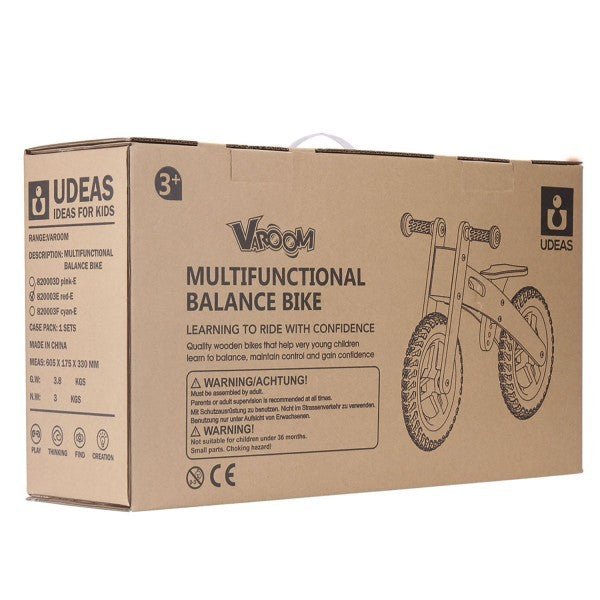 Holz Laufrad Rosa Lauflernrad verstellbar Kinder ab 3 Jahren - Spielzeug - Sonderposten