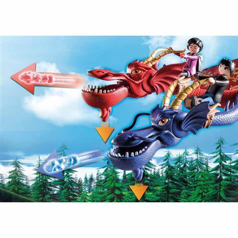 PLAYMOBIL Dragons: The Nine Realms – Wu & Wei mit Jun (71080) ab 4 Jahren - Spielzeug - Sonderposten