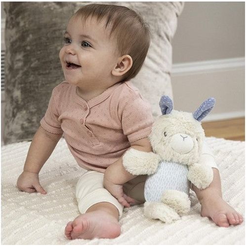 BRIGHT STARTS PLÜSCH - BABYHASE SYLVI + QUIETSCHER 18 CM Stofftier - Spielzeug - Sonderposten