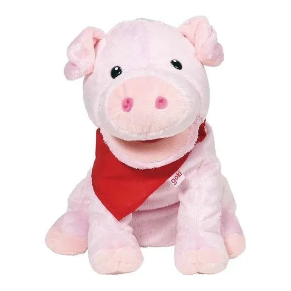 goki 51782 - Handpuppe Schwein Snelly rosa - Spielzeug - Sonderposten