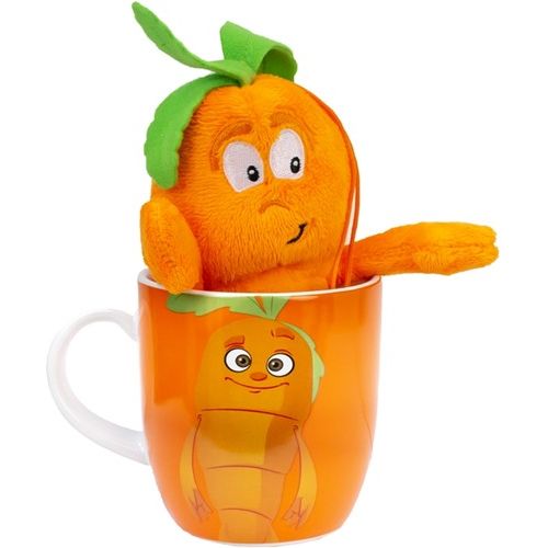 GOODNESS GANG TASSE + PLÜSCH TIER KAROTTE 11X9,5X19CM Sammelfiguren - Spielzeug - Sonderposten