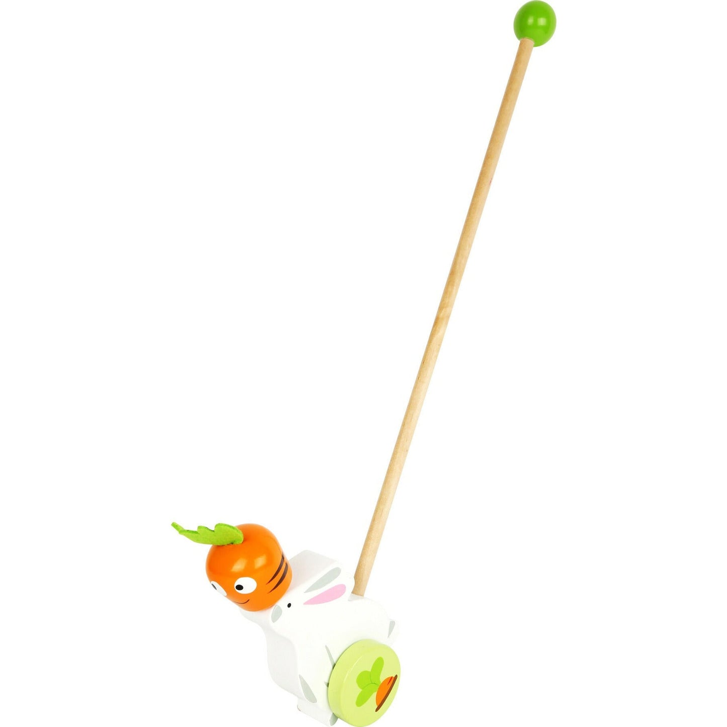 Schiebe Osterhase Hase mit Dreh Möhre Kinderspielzeug Holzspielzeug small foot Ab 18 Monaten zum Spielen Schiebe Spiel Holz - Spielzeug - Sonderposten