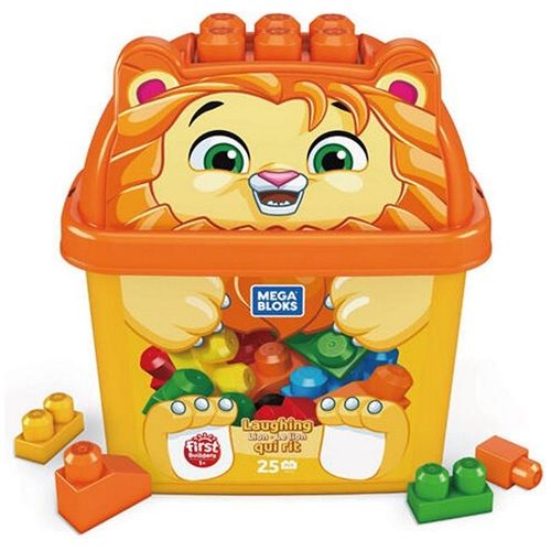 XXL MEGA BLOKS Orange ERSTE BAUSTEINE 25 TEILIG 25X29CM ab 3 Jahren - Spielzeug - Sonderposten
