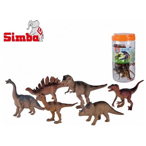 NATURE WORLD DINOSAURIER 12 - 21CM 6 STÜCK IM FASS 15X25CM - Spielzeug - Sonderposten