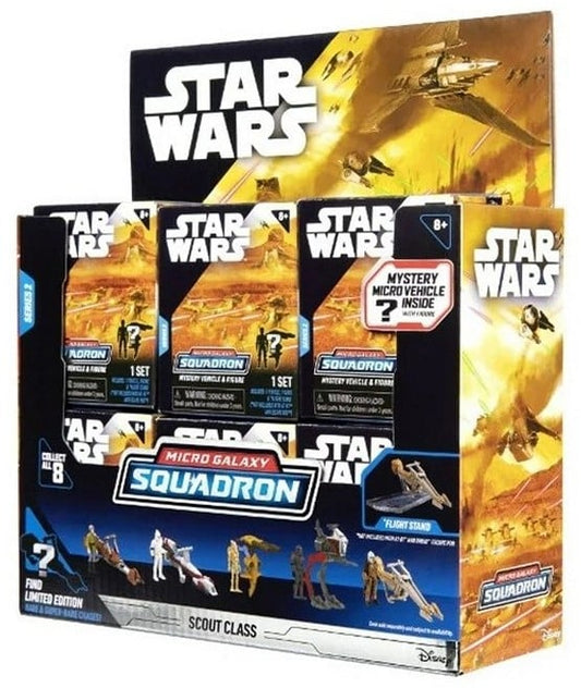 Star Wars Micro Galaxy Serie 2 – Display mit 12 Mystery Packs ab 4 Jahren - Spielzeug - Sonderposten