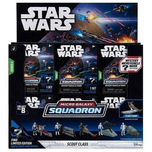 Star Wars Micro Galaxy Serie 3 – Display mit 12 Mystery Packs ab 4 Jahren - Spielzeug - Sonderposten