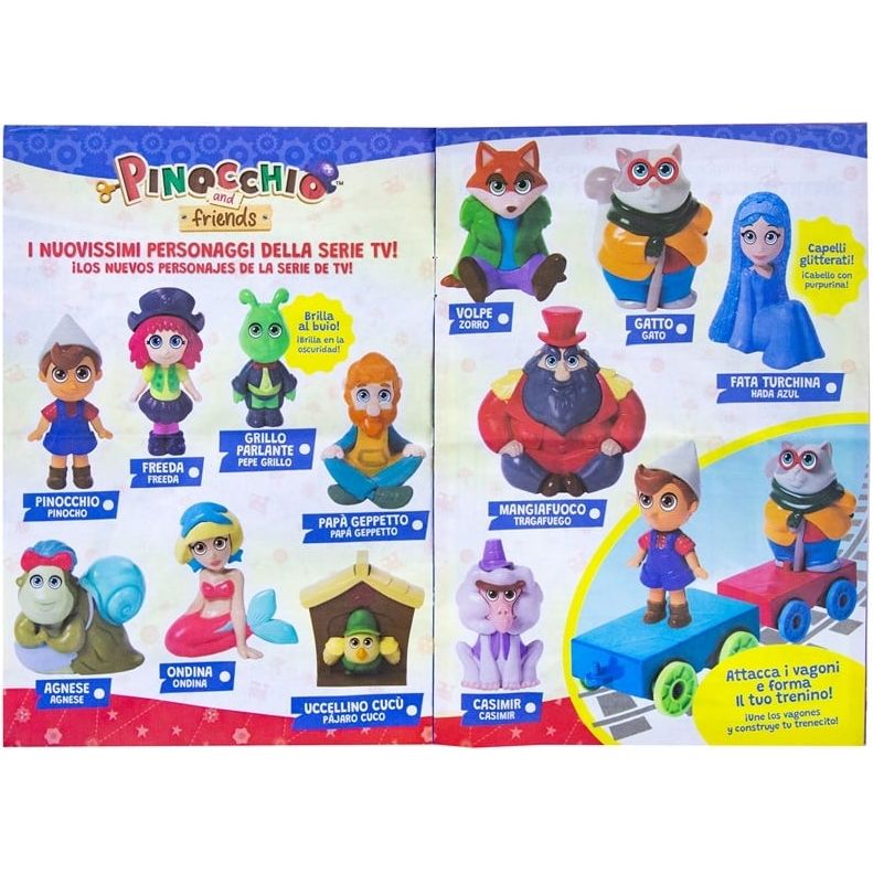 10 Stück Set Pinocchio and Friends – Blindbag (12×21 cm, sortiert) ab 3 Jahren - Spielzeug - Sonderposten