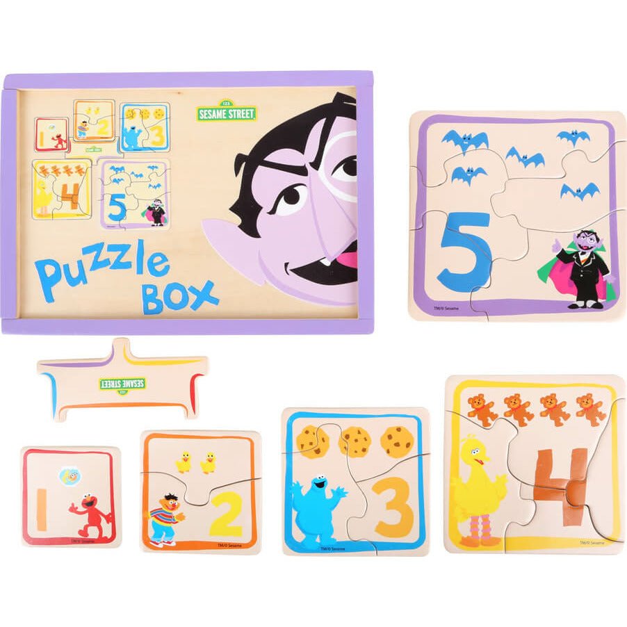 SESAMSTRASSE Puzzle - Box Graf Zahl - Spielzeug - Sonderposten