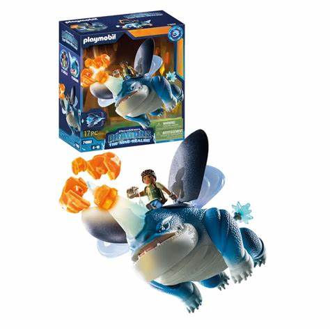 PLAYMOBIL Dragons: The Nine Realms – Plowhorn & D'Angelo (71082) ab 4 Jahren - Spielzeug - Sonderposten