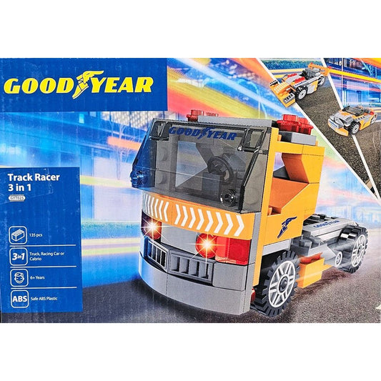 Goodyear – Track Racer 3 - in - 1 Bauset ab 5 Jahren - Spielzeug - Sonderposten