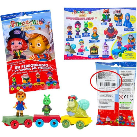 10 Stück Set Pinocchio and Friends – Blindbag (12×21 cm, sortiert) ab 3 Jahren - Spielzeug - Sonderposten