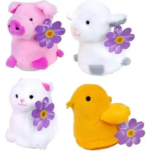 Trötsch Plüsch - Bauernhoftiere mit Ton – 16er Display | Mini Plüschtiere 8 cm - Spielzeug - Sonderposten